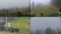 Sdružený snímek okolí chaty Myslivna