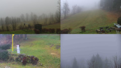 Sdružený snímek okolí chaty Myslivna