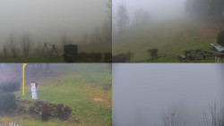 Sdružený snímek okolí chaty Myslivna