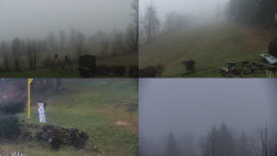 Sdružený snímek okolí chaty Myslivna