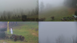 Sdružený snímek okolí chaty Myslivna