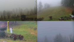 Sdružený snímek okolí chaty Myslivna