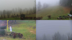 Sdružený snímek okolí chaty Myslivna