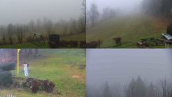 Sdružený snímek okolí chaty Myslivna