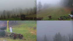 Sdružený snímek okolí chaty Myslivna