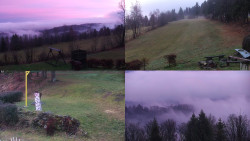 Sdružený snímek okolí chaty Myslivna