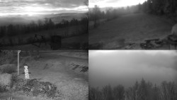 Sdružený snímek okolí chaty Myslivna