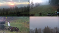 Sdružený snímek okolí chaty Myslivna