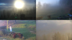 Sdružený snímek okolí chaty Myslivna