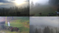 Sdružený snímek okolí chaty Myslivna