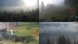 Sdružený snímek okolí chaty Myslivna