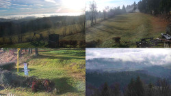 Sdružený snímek okolí chaty Myslivna