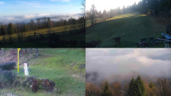 Sdružený snímek okolí chaty Myslivna