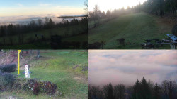 Sdružený snímek okolí chaty Myslivna