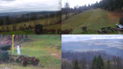 Sdružený snímek okolí chaty Myslivna