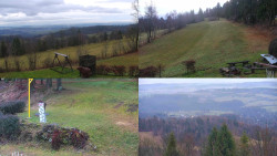 Sdružený snímek okolí chaty Myslivna