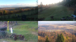 Sdružený snímek okolí chaty Myslivna