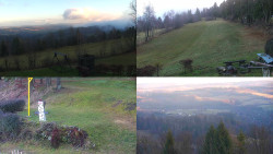 Sdružený snímek okolí chaty Myslivna