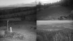 Sdružený snímek okolí chaty Myslivna