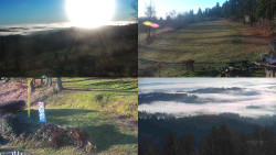 Sdružený snímek okolí chaty Myslivna