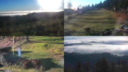 Sdružený snímek okolí chaty Myslivna