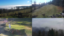 Sdružený snímek okolí chaty Myslivna