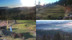 Sdružený snímek okolí chaty Myslivna