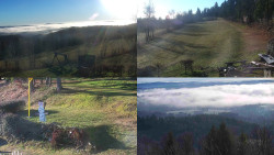 Sdružený snímek okolí chaty Myslivna