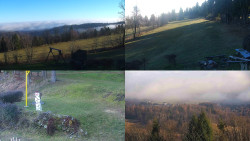 Sdružený snímek okolí chaty Myslivna