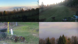 Sdružený snímek okolí chaty Myslivna