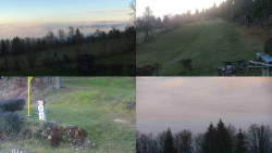 Sdružený snímek okolí chaty Myslivna