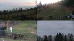 Sdružený snímek okolí chaty Myslivna