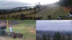 Sdružený snímek okolí chaty Myslivna