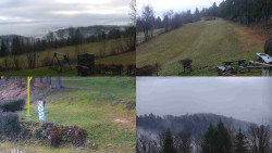 Sdružený snímek okolí chaty Myslivna