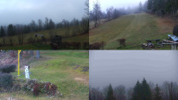 Sdružený snímek okolí chaty Myslivna