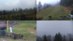 Sdružený snímek okolí chaty Myslivna