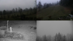 Sdružený snímek okolí chaty Myslivna