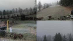 Sdružený snímek okolí chaty Myslivna