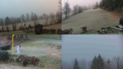 Sdružený snímek okolí chaty Myslivna