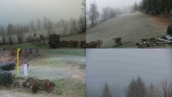 Sdružený snímek okolí chaty Myslivna