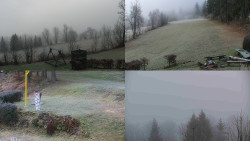 Sdružený snímek okolí chaty Myslivna