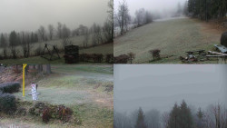 Sdružený snímek okolí chaty Myslivna