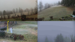 Sdružený snímek okolí chaty Myslivna