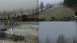 Sdružený snímek okolí chaty Myslivna