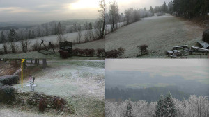 Chata Myslivna SKP Olomouc - Sdružený snímek okolí chaty Myslivna - 17.12.2025 v 10:01 Chata Myslivna SKP Olomouc - Sdružený snímek okolí chaty Myslivna - 17.12.2025 v 10:01