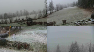 Chata Myslivna SKP Olomouc - Sdružený snímek okolí chaty Myslivna - 17.12.2025 v 12:01 Chata Myslivna SKP Olomouc - Sdružený snímek okolí chaty Myslivna - 17.12.2025 v 12:01