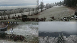 Chata Myslivna SKP Olomouc - Sdružený snímek okolí chaty Myslivna - 17.12.2025 v 16:01 Chata Myslivna SKP Olomouc - Sdružený snímek okolí chaty Myslivna - 17.12.2025 v 16:01