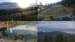 Sdružený snímek okolí chaty Myslivna