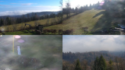 Sdružený snímek okolí chaty Myslivna