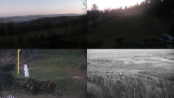 Sdružený snímek okolí chaty Myslivna